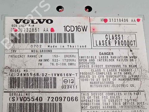 Radio VOLVO C30 (533)  | BP16415970E6 