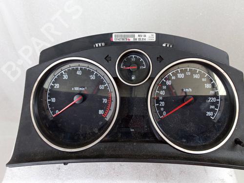 Used Instrument cluster OPEL ASTRA H (A04) 1.8 (L48) (140 hp) 19063304