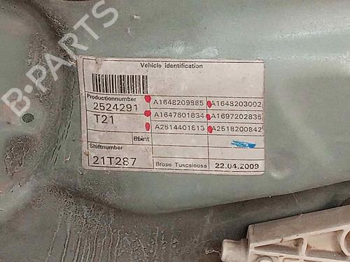 Front right window mechanism MERCEDES-BENZ M-CLASS (W164) ML 280 CDI 4-matic (164.120) | BP19519306C23