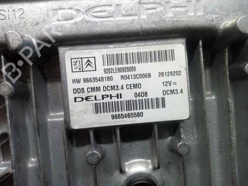 Engine control unit (ECU) PEUGEOT 407 (6D_) 2.0 (6DRFNB, 6DRFNE) | BP9255584M57