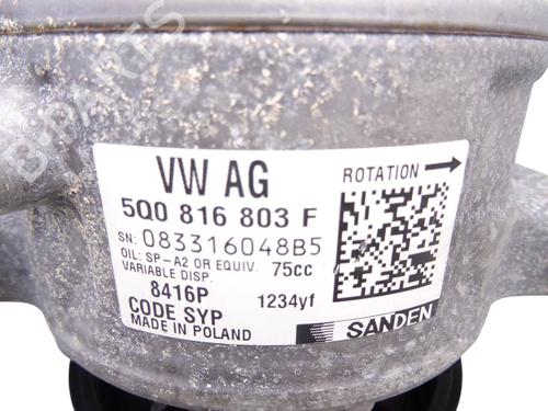 AC compressor VW GOLF VII (5G1, BQ1, BE1, BE2) 1.0 TSI | BP22353526M34 