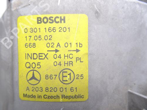 Left headlight MERCEDES-BENZ C-CLASS (W203) C 220 CDI (203.006) | BP32411332C28 - Image 5