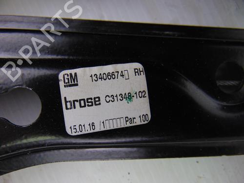 Front right window mechanism OPEL ASTRA K (B16) 1.6 CDTi (68) | BP8528833C23 