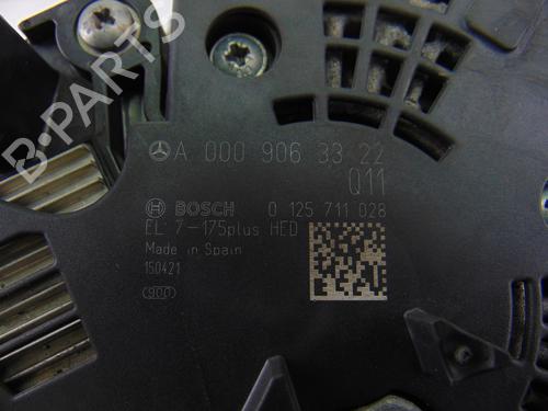 Alternator MERCEDES-BENZ CLA Coupe (C117) CLA 220 CDI 4-matic (117.305) | BP8938882M7 