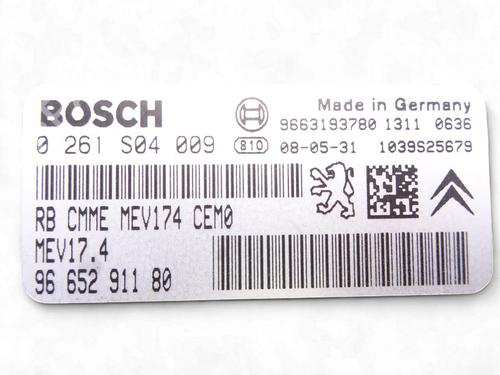 Engine control unit (ECU) PEUGEOT 207 (WA_, WC_)  | BP29246998M57 