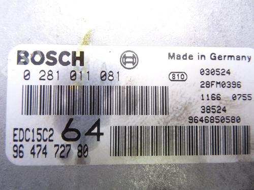 Engine control unit (ECU) PEUGEOT 307 Break (3E) | BP36557846M57 - Image 3