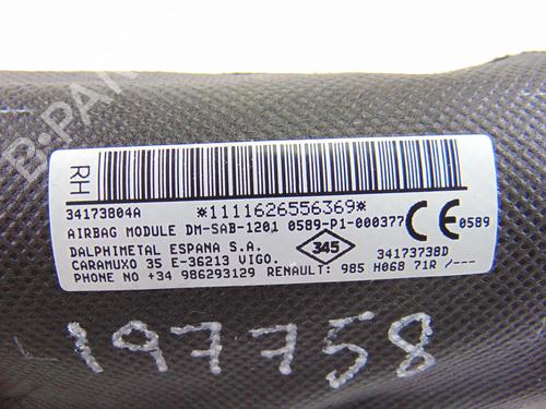 Right seat airbag DACIA DUSTER SUV Van 1.5 dCi 4x4 | BP10055385C14 