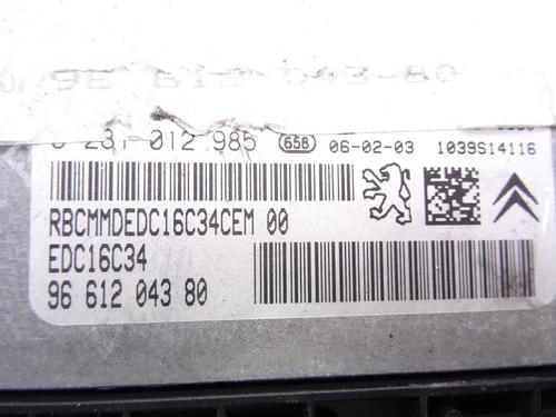 Engine control unit (ECU) CITROËN C4 I (LC_) | BP31627788M57