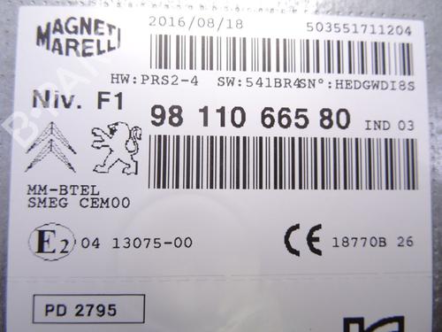 Electronic module PEUGEOT 208 I (CA_, CC_)  | BP26913652M83 
