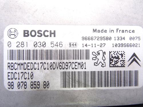 Engine control unit (ECU) CITROËN BERLINGO MULTISPACE (B9) 1.6 HDi 75 / BlueHDi 75 | BP20712701M57 