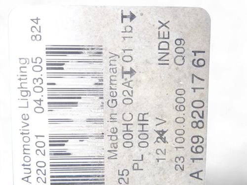 Left headlight MERCEDES-BENZ B-CLASS Sports Tourer (W245) | BP30133787C28