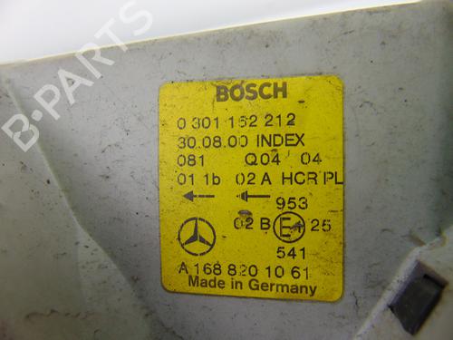 Right headlight MERCEDES-BENZ A-CLASS (W168) A 170 CDI (168.008) | BP11168127C29 