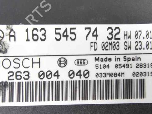 Electronic module MERCEDES-BENZ M-CLASS (W163) ML 270 CDI (163.113) | BP10502316M83 