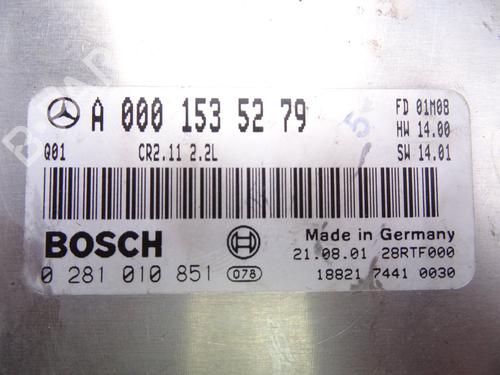 Engine control unit (ECU) MERCEDES-BENZ C-CLASS (W203) C 200 CDI (203.004) | BP27606575M57 