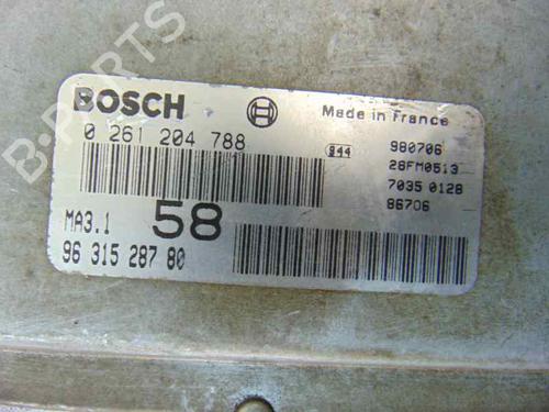 Engine control unit (ECU) CITROËN SAXO (S0, S1) 1.1 X, SX | BP7730254M57 