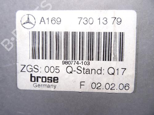 Rear left window mechanism MERCEDES-BENZ A-CLASS (W169) A 180 CDI (169.007, 169.307) | BP20333441C24 