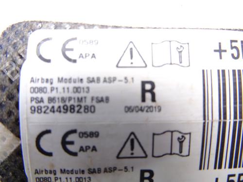 Høyre sete kollisjonspute CITROËN C3 AIRCROSS II (2R_, 2C_) 1.2 PureTech 110 (2RHNZB, 2RHNZW, 2RHNPX, 2RHNPJ) | BP23044902C14 