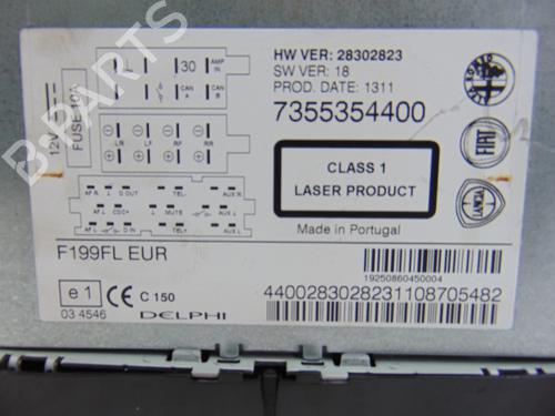 Radio FIAT GRANDE PUNTO (199_) 1.4 16V (199BXG1B, 199AXG1B) | BP12432083E6 