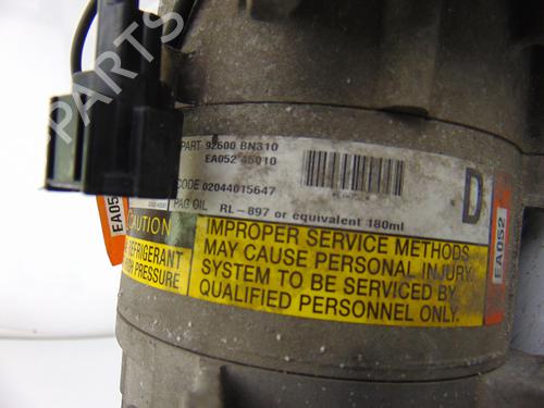 AC compressor NISSAN ALMERA II (N16) 2.2 dCi | BP8223885M34 