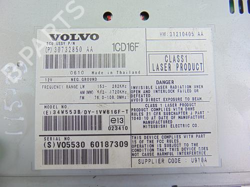 Radio VOLVO S40 II (544) 1.6 D | BP9523716E6 