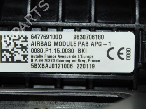 Airbag Kit PEUGEOT 308 III (FB_, FH_, FP_, F3_, FM_) PureTech 130 (FPHNSL, FPHNST) | BP17054565C86