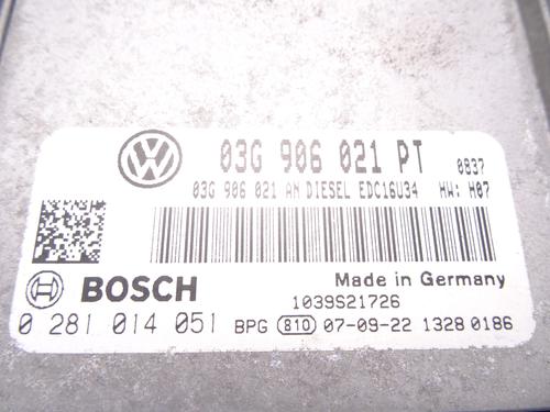 Engine control unit (ECU) VW GOLF PLUS V (5M1, 521) 1.9 TDI | BP16124923M57 