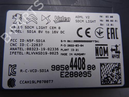 Electronic module PEUGEOT 308 III (FB_, FH_, FP_, F3_, FM_) PureTech 130 (FPHNSL, FPHNST) | BP17088716M83 