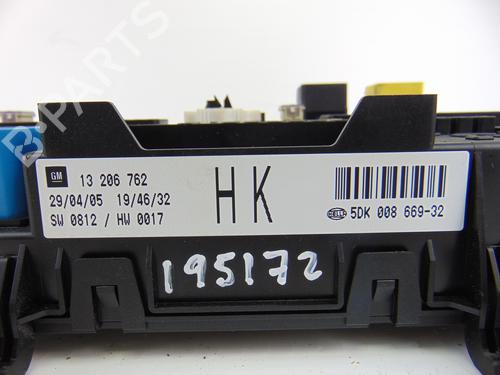 Fuse box OPEL ASTRA H (A04) 1.6 (L48) | BP9344956E1 