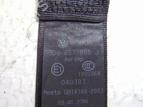 Rear right seatbelt VW PHAETON (3D1, 3D2, 3D3, 3D4, 3D6, 3D7, 3D8, 3D9) 3.0 V6 TDI 4motion | BP10345238I28 