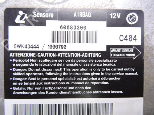 ECU airbags ALFA ROMEO GT (937_) 2.0 JTS (937CXH1A, 937CXH11) | BP20097636M53 