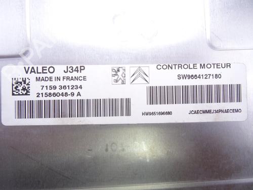 Engine control unit (ECU) CITROËN C3 I (FC_, FN_)  | BP24366096M57 