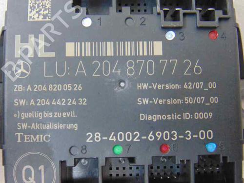 Electronic module MERCEDES-BENZ C-CLASS (W204) C 220 CDI (204.002) | BP7730493M83 