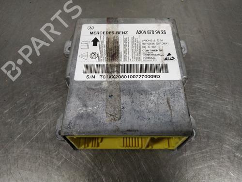 Used ECU airbags MERCEDES-BENZ C-CLASS (W204) C 200 Kompressor (204.041) (184 hp) 27401472