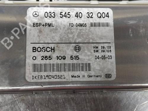 Control unit MERCEDES-BENZ E-CLASS (W211) E 320 CDI (211.026) | BP26267124M11 