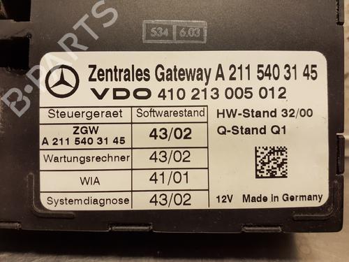 Electronic module MERCEDES-BENZ E-CLASS (W211) E 220 CDI (211.006) | BP26245327M83 