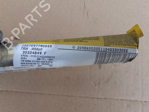 Right curtain airbag MERCEDES-BENZ CLK (C209) CLK 270 CDI (209.316) | BP26244776C12 