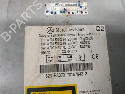 Radio MERCEDES-BENZ C-CLASS (W204) C 200 Kompressor (204.041) | BP26253736E6 