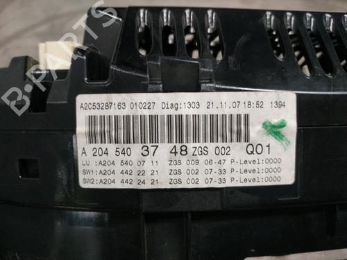 Instrument cluster MERCEDES-BENZ C-CLASS (W204) C 200 Kompressor (204.041) | BP26253920C47 