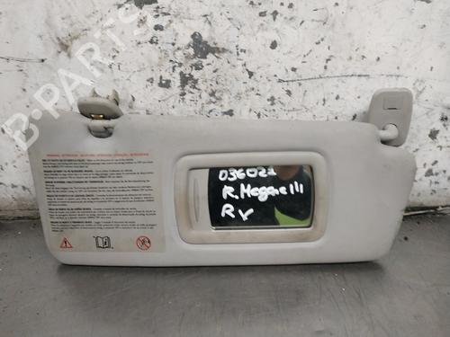 Used Right sun visor RENAULT MEGANE III Coupe (DZ0/1_) 1.6 16V (DZ0U, DZ1B, DZ1H) (110 hp) 27401791