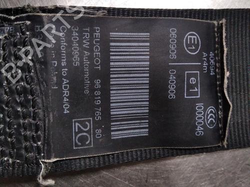 Rear center seatbelt PEUGEOT 5008 (0U_, 0E_) 1.6 BlueHDi 120 | BP27400183I27 
