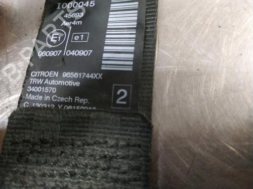Rear right seatbelt CITROËN C5 II (RC_) 2.0 HDi (RCRHRH) | BP26253908I28 