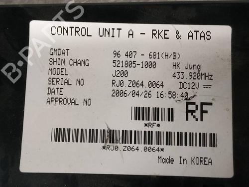 Electronic module CHEVROLET LACETTI (J200) 1.4 16V | BP26266766M83 