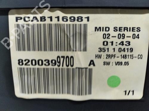 Instrument cluster RENAULT MEGANE II (BM0/1_, CM0/1_) 1.5 dCi (BM02, BM13, BM2A, CM02, CM13) | BP26255372C47 