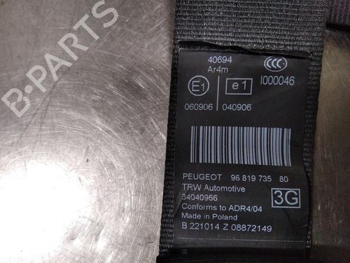 Rear left seatbelt PEUGEOT 5008 (0U_, 0E_) 1.6 BlueHDi 120 | BP27400181I29 