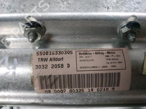 Passasjer kollisjonspute MERCEDES-BENZ S-CLASS (W220) S 400 CDI (220.028, 220.128) | BP26256978C10 