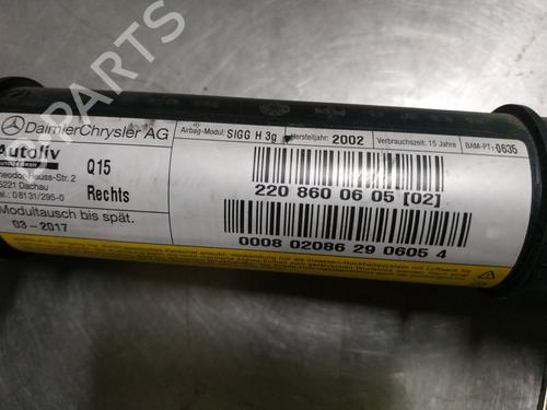 Høyre gardin kollisjonspute MERCEDES-BENZ S-CLASS (W220) S 400 CDI (220.028, 220.128) | BP26255030C12 