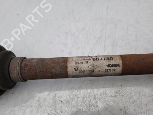 Right front driveshaft RENAULT KANGOO / GRAND KANGOO II (KW0/1_) 1.5 dCi 85 (KW0K, KW0L, KW0B) | BP13218432M39 