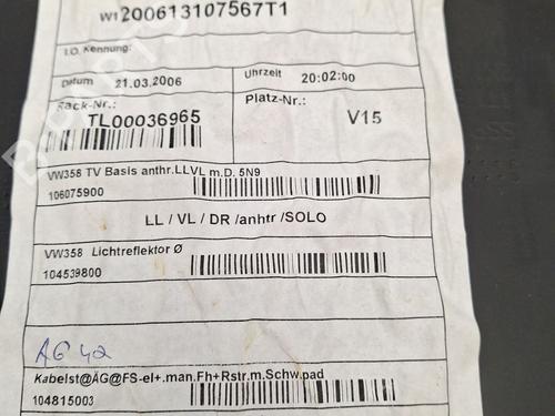 Front left panel VW TOURAN (1T1, 1T2) 1.9 TDI | BP27636636C58 