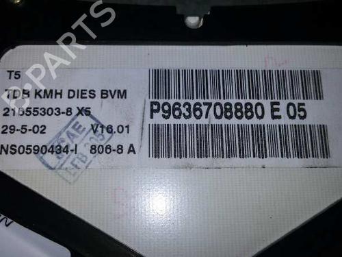 Instrument cluster PEUGEOT 307 (3A/C) 2.0 HDi 110 | BP7933301C47 
