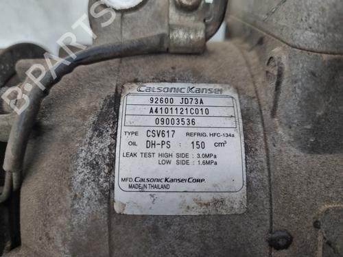 AC compressor NISSAN QASHQAI / QASHQAI +2 I (J10, NJ10, JJ10E)  | BP10700265M34 